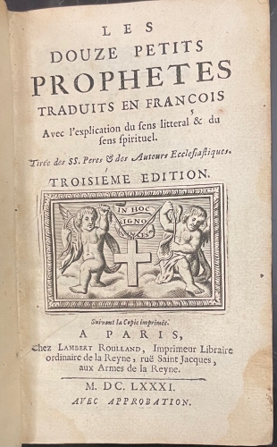 Portada de Les Douze Petits Prophetes