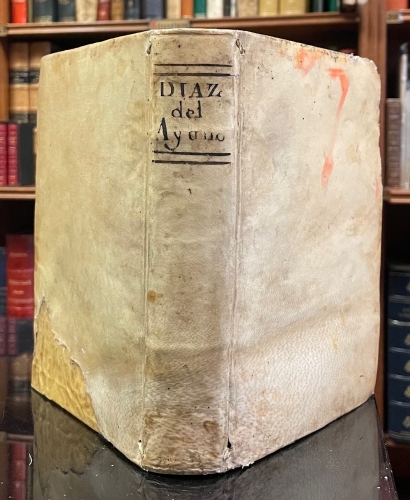 Portada de El Ayuno Reformado, seg�n pr�ctica de la Primitiva Iglesia, por los Cinco Breves de Nuestro Santissimo Padre Benedicto XIV. Obra Hist�rica, Can�nica-M�dica. Con Noticia Particular de los Privilegios que aun despu�s de los Breves, gozan en Espa�a los Soldados. Y una disertaci�n hist�rica, m�dico-chimica, psysico moral de el Chocolate y su uso. - Joseph Vicente Diaz Bravo