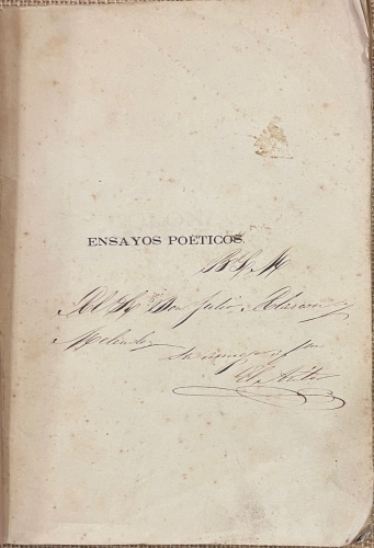 Portada de Ensayos Po�ticos - Teodoro Martel Fern�ndez de C�rdoba