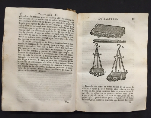 Portada de Tratado de Barnices y Charoles enmendado y a�adido en esta segunda impresi�n de muchas curiosidades y aumentado al fin con otro de miniatura para aprender a pintar sin maestro, y secreto para hacer los mejores colores, el oro bru�ido y en concha - Francisco Vicente Orellana