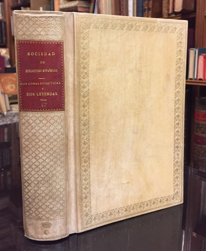 Portada de Dos Obras Did�cticas y Dos Leyendas sacadas de manuscritos de la Biblioteca del Escorial:  - Varios