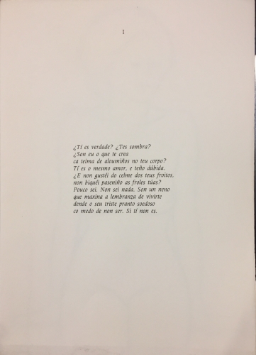 Portada de Claridade en que a tentas me persigo - Miguel Gonzalez Garces. Elena Gago. Antonio Lago Rivera