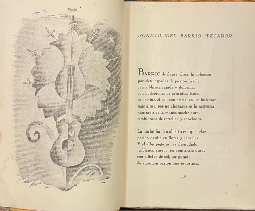 Portada de El Barrio de Santa Cruz. Itinerario l�rico - Jos� M� Pem�n