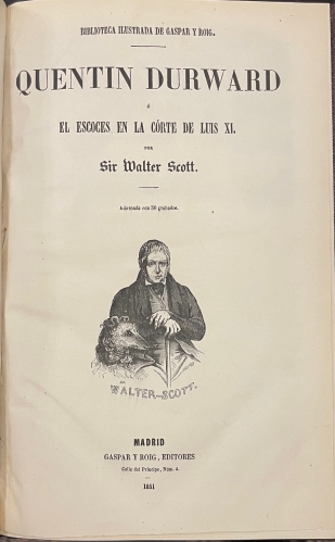 Portada de Quentin Durward � el Escoces en la Corte de Luis XI - Walter Scott