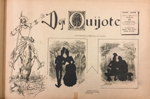 Portada de Don Quijote. Semanario Ilustrado. A�o II. 1888. Del 6 de Julio al 28 de Diciembre