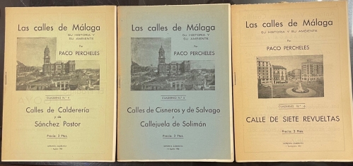 Portada de Las Calles de M�laga. Su historia y su ambiente.  - Paco Percheles (Francisco Bejarano)