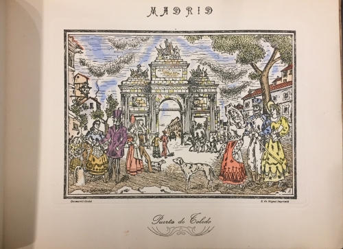 Portada de Madrid de Anta�o. Evocaci�n pl�stica y l�rica de la vida matritense - Mar�n Villaseca. Desmarvil.
