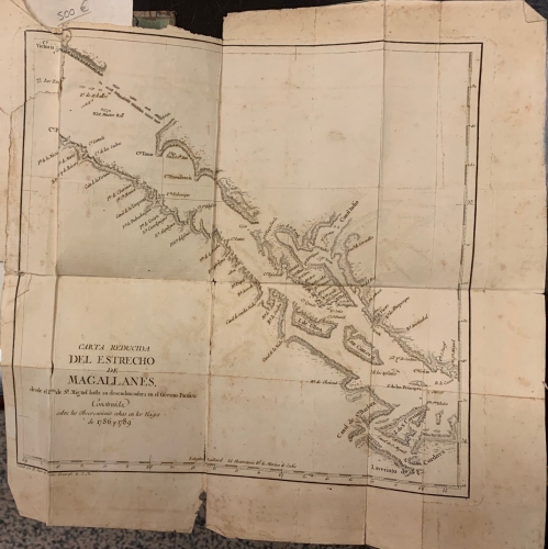 Portada de Ap�ndice a la Relaci�n del Viage al Magallanes de la Fragata de Guerra Santa Mar�a de la Cabeza, que contiene el de los paquebotes Santa Casilda y Santa Eulalia para completar el Reconocimiento del Estrecho en los a�os def 1788 y 1789