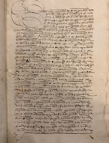 Portada de Segovia. Fundaci�n de Mayorazgo que hizo Alfonso de Guadalajara y D�a Isabel Arias Osorio su mujer y Ratificaci�n de dicho mayorazgo.