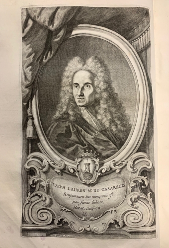 Portada de Discursus Legales de Commercio - Giuseppe Lorenzo Maria Casaregi (Josephi Laurentii Mariae)