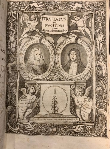Portada de Tractatus de Fugitivis ad explicationem Claudii Tryphonini./ Variae Iuris Dissertationes in foro versantibus - Rafael de Vilosa