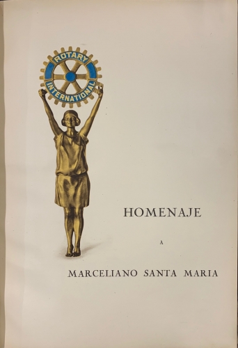 Portada de Homenaje a Marceliano Santa Maria