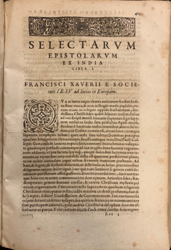 Portada de Historiarum Indicarum Libri XVI. Selectarum item ex India Epistolarum codem interprete libri IIII. Accessit Ignati Loiolae Vita - Giovanni Pietro Maffei