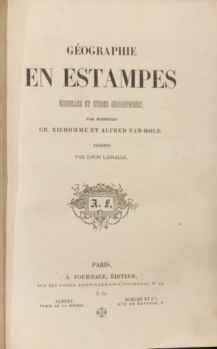 Portada de G�ographie en Estampes - Richomme et Alfred Van-Hold