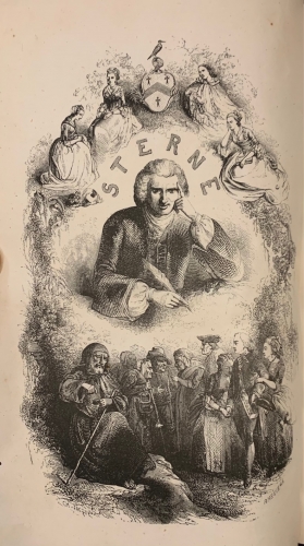 Portada de Viaje Sentimental de Sterne a Paris, bajo el nombre de Yorick - Sterne