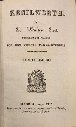 Portada de Kenilworth  - Walter Scott