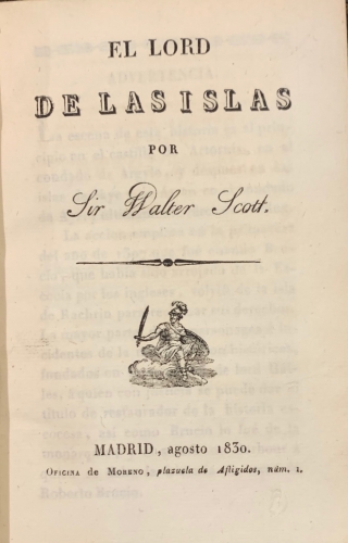 Portada de El Lord de las Islas - Walter Scott