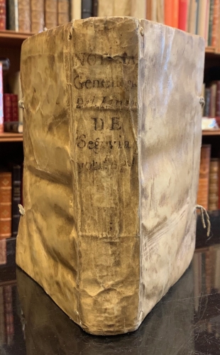 Portada de Noticias Geneal�gicas del Linage de Segovia, continuadas por espacio de seiscientos a�os - Juan Rom�n y Cardenas
