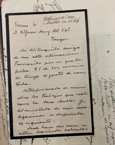 Portada de Cartas recibidas por Alfonso Merry del Val y Zulueta durante su estancia en Marruecos y cartas enviadas por �l a su padre