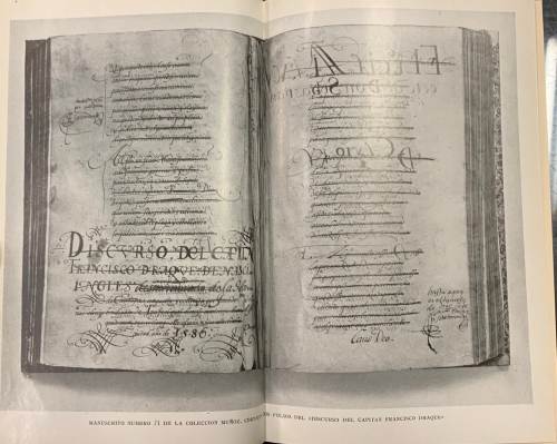 Portada de Discurso de el Capit�n Francisco Draque que compuso Joan de Castellanos beneficiado de Tunja 1586-7 - Joan de Castellanos