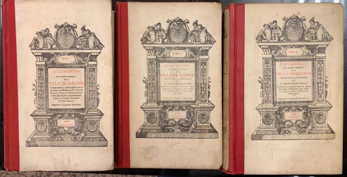 Portada de Documentos del Archivo General de la Villa de Madrid. Tomo I, II y III - Timoteo Domingo Palacio