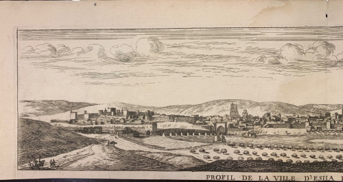Portada de Profil de la Ville D' Esiia en Espagna / Perfil de la Villa de Ecija en Espa�a - Israel Silvestre. Louis Meunier