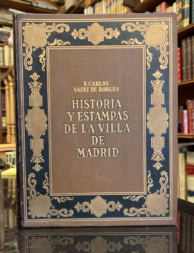 Portada de Historia y Estampas de la Villa de Madrid - Federico Carlos Sainz de Robles