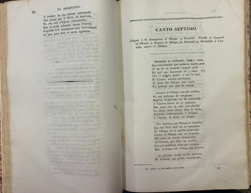 Portada de La Argentina o la Conquista del Rio de la Plata. Poema Hist�rico - Martin del Barco Centenera
