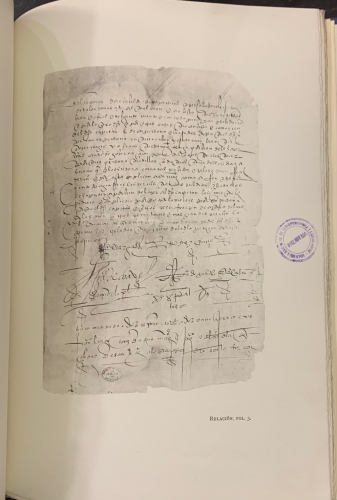 Portada de Relaci�n que escribi� Fr. Gaspar de Carvajal... del Nuevo Descubrimiento del Famoso Rio Grande que descubri� Francisco de Orellana. - Gaspar de Carvajal, 