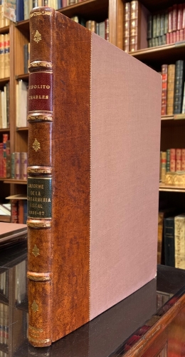 Portada de Informe que el General Hipolito Charles, Comandante en Jefe del Cuerpo Gendarmeria Fiscal presenta al Secretario de Hacienda y Cr�dito P�blico. M�xico. 1886-1887