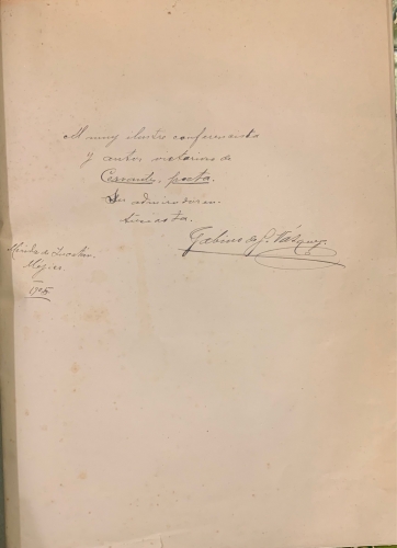 Portada de Homenaje a Cervantes - Gabino de F. Vazquez, director