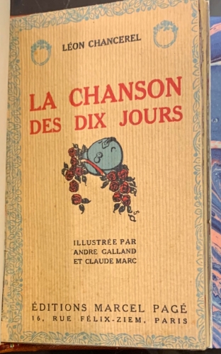 Portada de La Chanson des Dix Jours - Leon Chancerel
