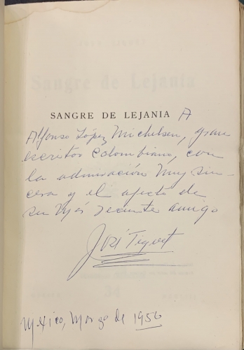 Portada de Sangre de Lejan�a - Jose Tiquet