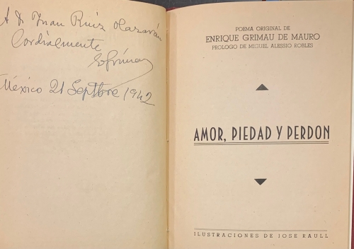 Portada de Amor, Piedad y Perdon. Poema - Enrique Grimau de Mauro