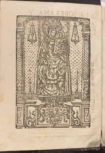 Portada de Descripci�n General del Mundo y Notables Sucesos que han Sucedido en el. Con la Armonia de sus Tiempos, Ritos, Ceremonias, Costumbres y Trages de sus Naciones y Varones ilsutres que en �l ha avido - Pedro Cubero Sebastian