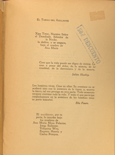Portada de El Turno del Aullante - Jorge Max Rojas