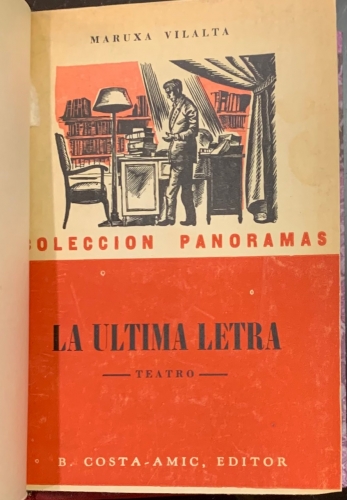 Portada de La Ultima Letra. Monologo - Maruxa Vilalta
