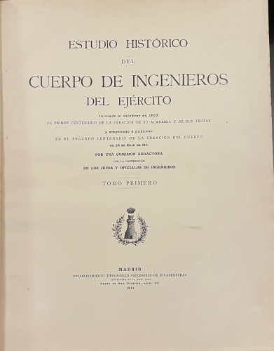 Portada de Estudio Historico Del Cuerpo De Ingenieros Del Ejercito