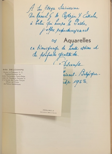Portada de Aquarelles. Po�sies - G�o Delcampe