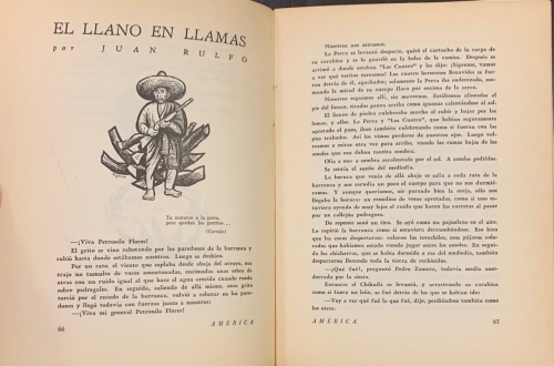 Portada de Am�rica. Revista Antologica de Literatura. N� 64, diciembre de 1950. El Llano en Llamas Juan Rulfo - Juan Rulfo