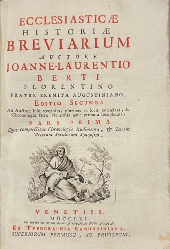 Portada de Ecclesiasticae Historiae Breviarium - Juan Lorenzo Berti