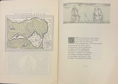 Portada de Oda Nautica a C�diz.  - Adriano del Valle