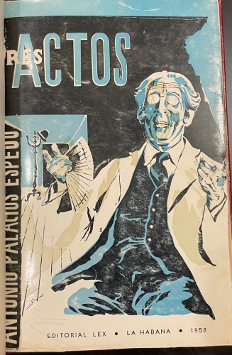 Portada de Tres Actos - Antonio Palacios Espejo
