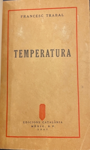 Portada de Temperatura - Francesc Trabal