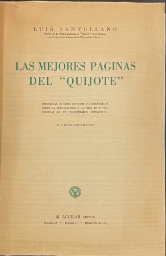 Portada de Las Mejores P�ginas del Quijote - Luis Santullano