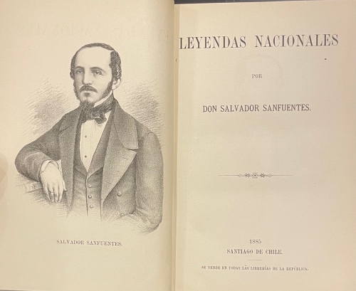 Portada de Leyendas Nacionales. (Biblioteca Chilena) - Salvador Sanfuentes