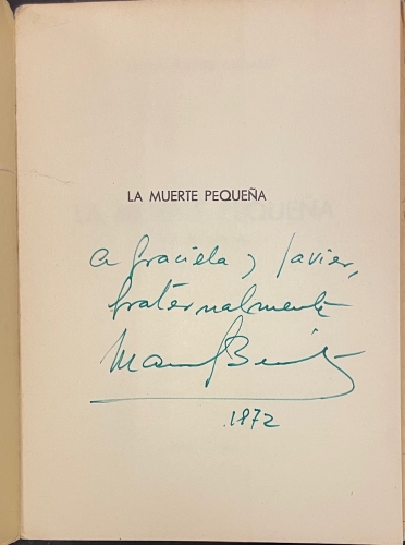 Portada de La Muerte Peque�a - Manuel Benitez Carrasco