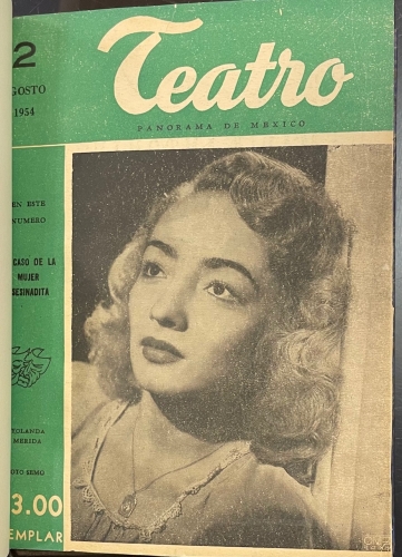 Portada de Teatro. Panorama de Mexico. A�o I, n� 2 