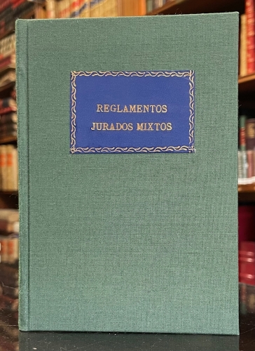 Portada de Reglamento sobre Procedimiento Contencioso de los Jurados Mixtos