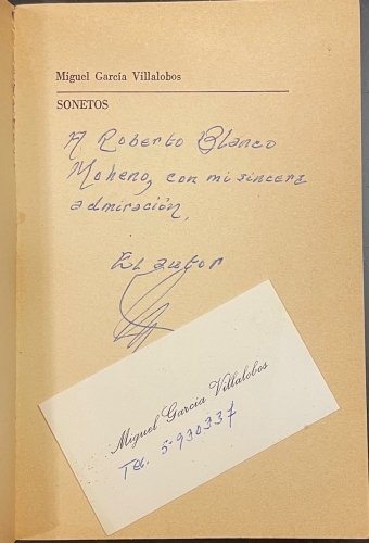 Portada de Sonetos - Miguel Garc�a Villalobos